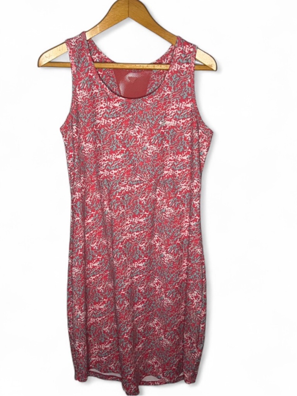 Columbia PFG Dress Large Red‎ Orange Fishing Performance Sleeveless
